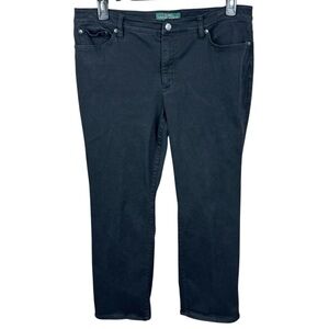 Lauren Ralph Lauren Black Modern Straight Curvy Jeans Size 16